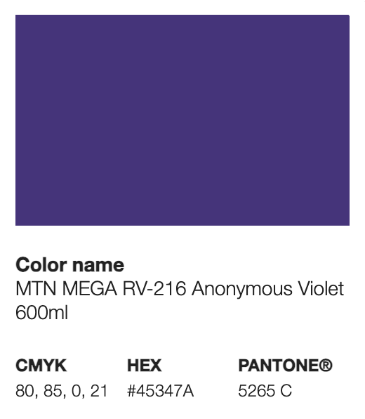MTN Mega Colors -600 Ml - Anonymous Violet - 216
