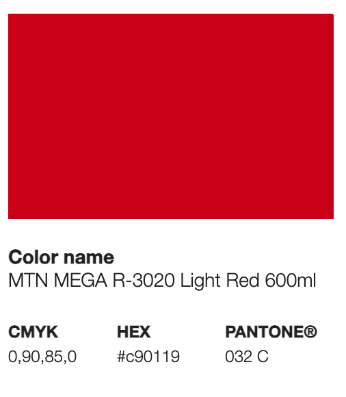 MTN MEGA - 600 ML -LIGHT RED 3020