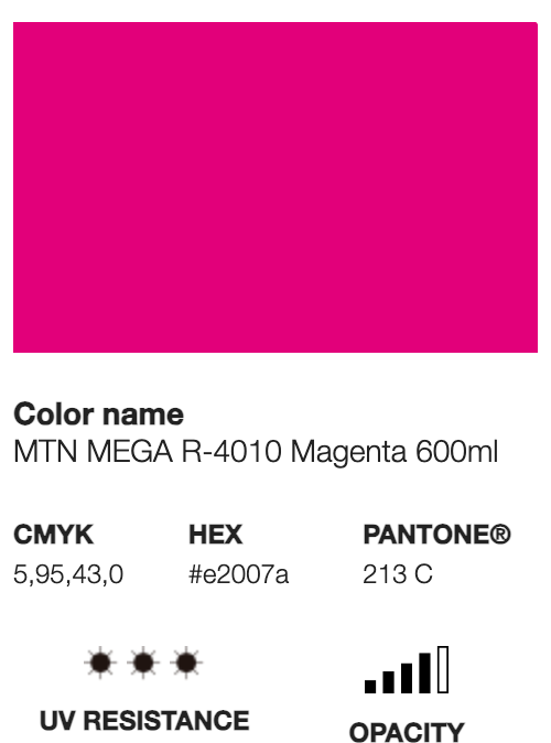 MTN - MEGA 600 ML - MAGENTA 4010