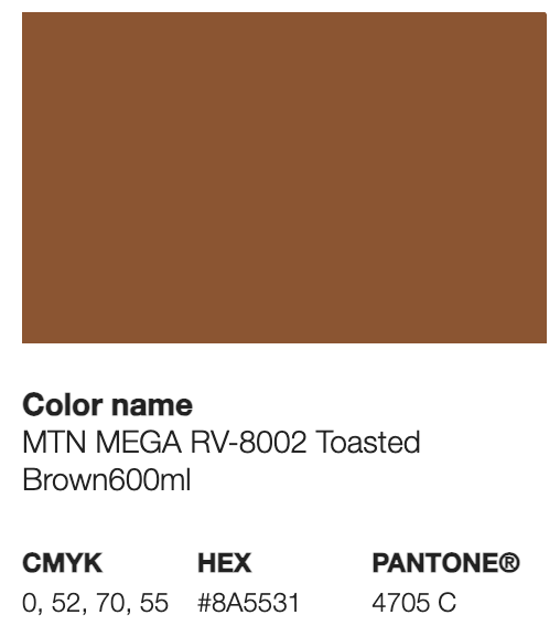 MTN MEGA 600 ML -TOASTED BROWN -8002