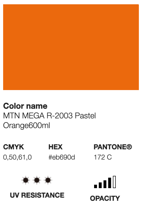 MTN-MEGA-600ML- PASTEL ORANGE -2003