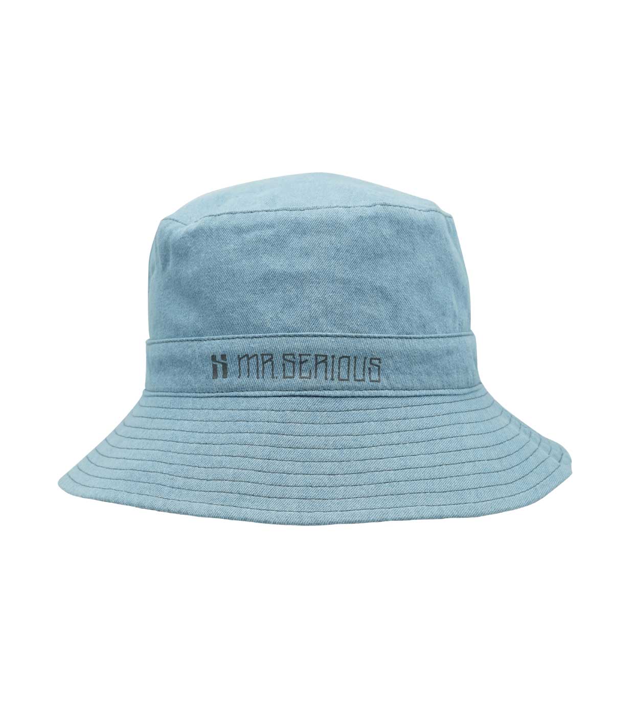 Mr. Serious- Bucket hat blue reversible