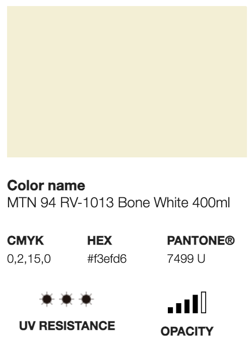 MTN 94 Spray Paint 400ml Bone White
