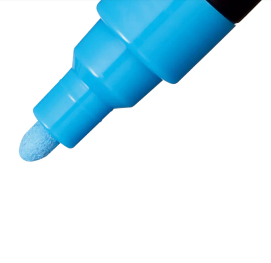 Posca PC-5M Water-Based Paint Markers - Reversible Medium Tip (1.8-2.5mm) - Assorted Colors - 8 Pack