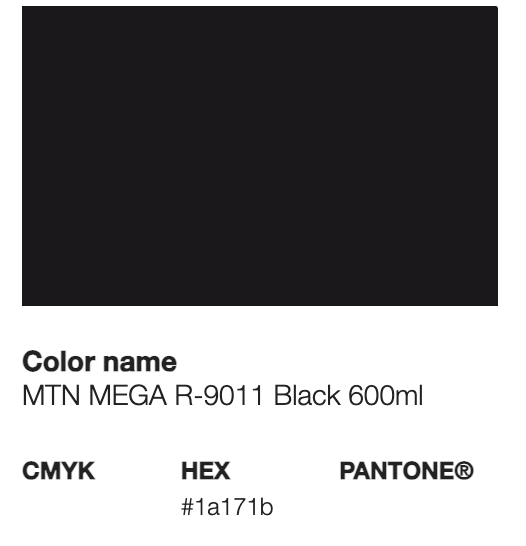 MTN- Mega - 600 Ml - Black -9011