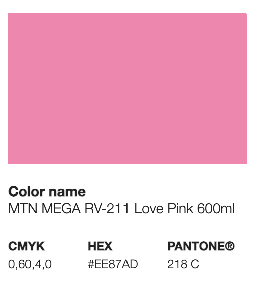 MTN MEGA 600 ML -LOVE PINK -211 -