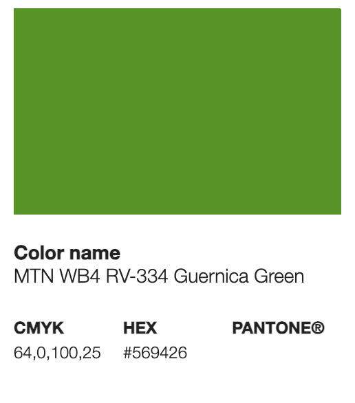 400 ML- MTN WATERBASE - GUERNICA GREEN - 334